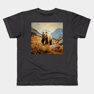 Bear in the Mountains Kids T-Shirt